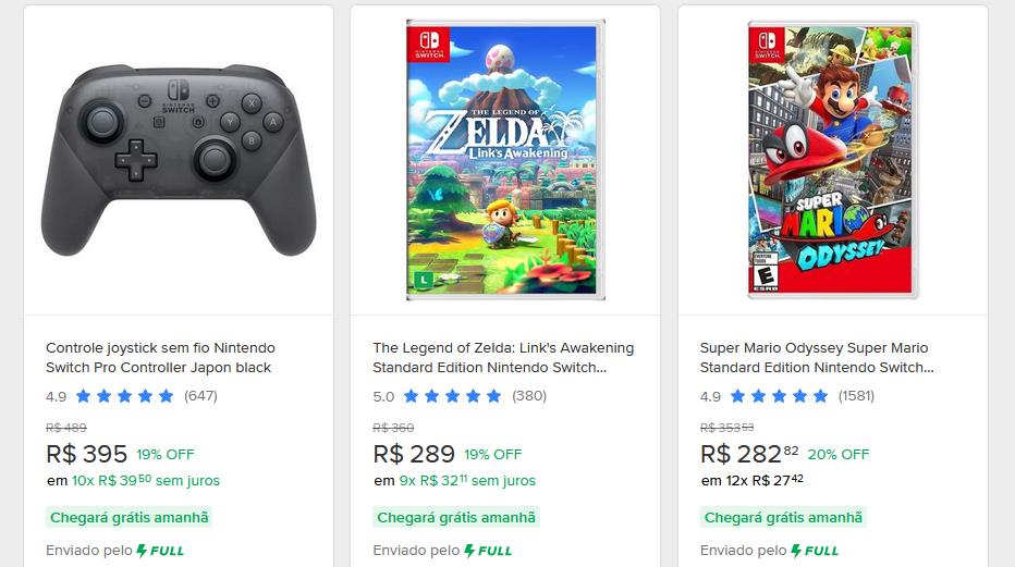 Nintendo Expande Presença no Brasil com Nova Loja Oficial no Mercado Livre: Aproveite Ofertas Exclusivas e Frete Grátis - Nintendo Notícias promocoes da loja nintendo brasil