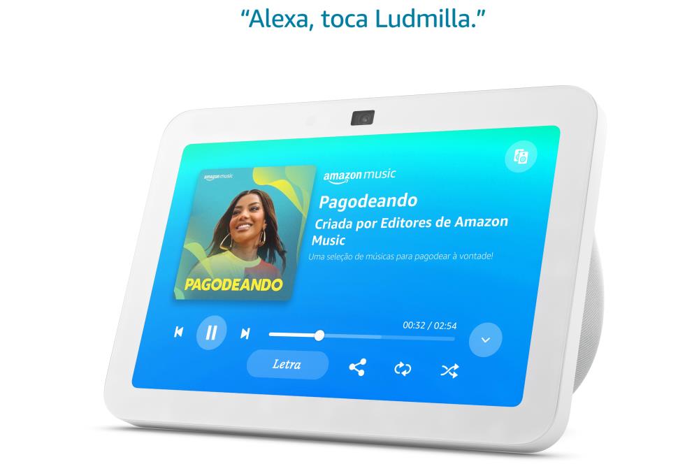 alexa tocando música da Ludmilla no Amazon Music