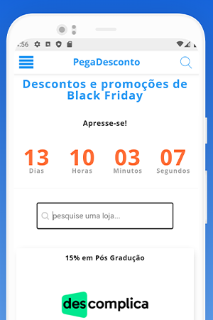 App de descontos para Android e IOS - apppegadesconto blackfriday