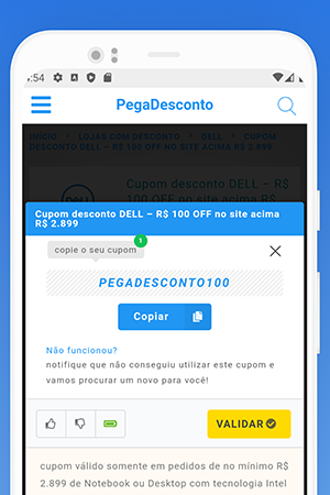 App de descontos para Android e IOS - apppegadesconto cupons